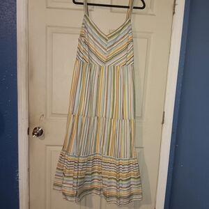 Nwt LC Lauren Conrad Cotton Multi Colored Maxi Sundress Sz XXL